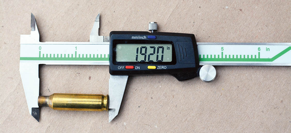 Maximum case length is 1.920 inches.